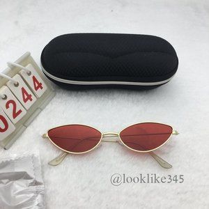 Punk Red Fashion Retro Vintage Sunglasses